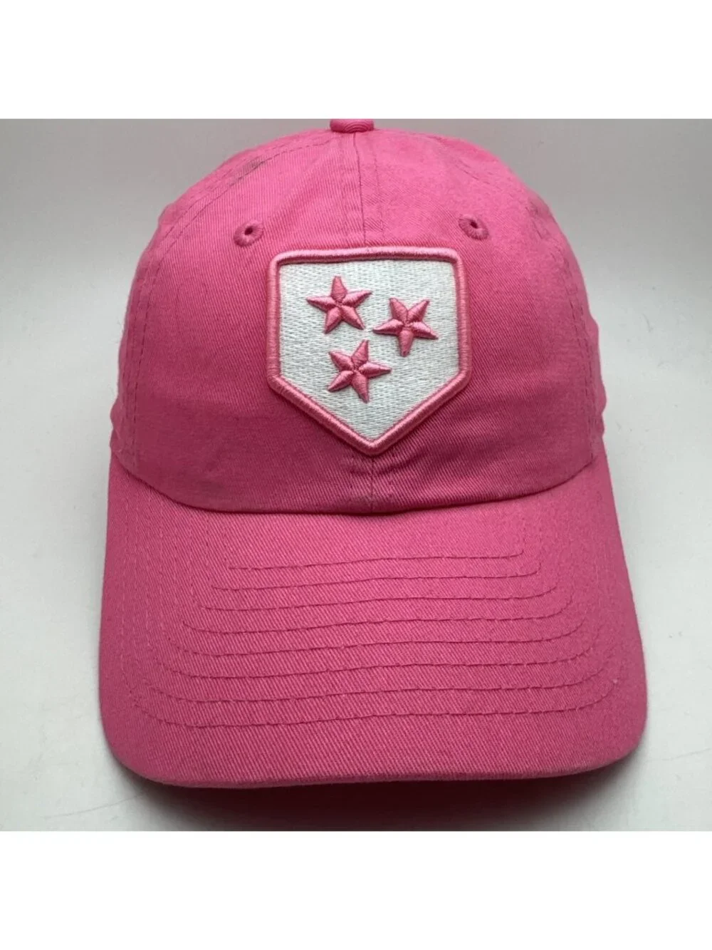 New Era Pink Youth Baseball Cap Hat Tennessee Tri-Star Logo Adjustable Strap